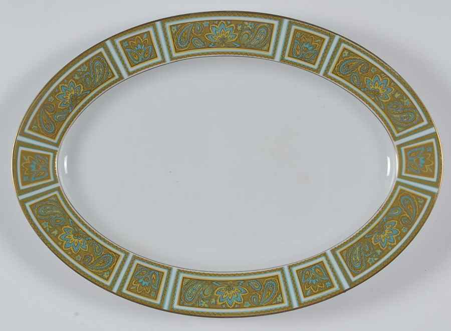 Villa Medici 14" Oval Serving Platter by Sango-1