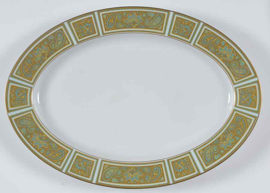 Villa Medici 16" Oval Serving Platter by Sango-1