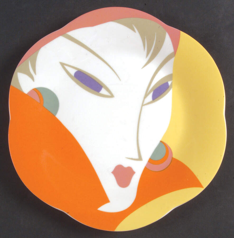 Visage Salad Plate by Sango-1