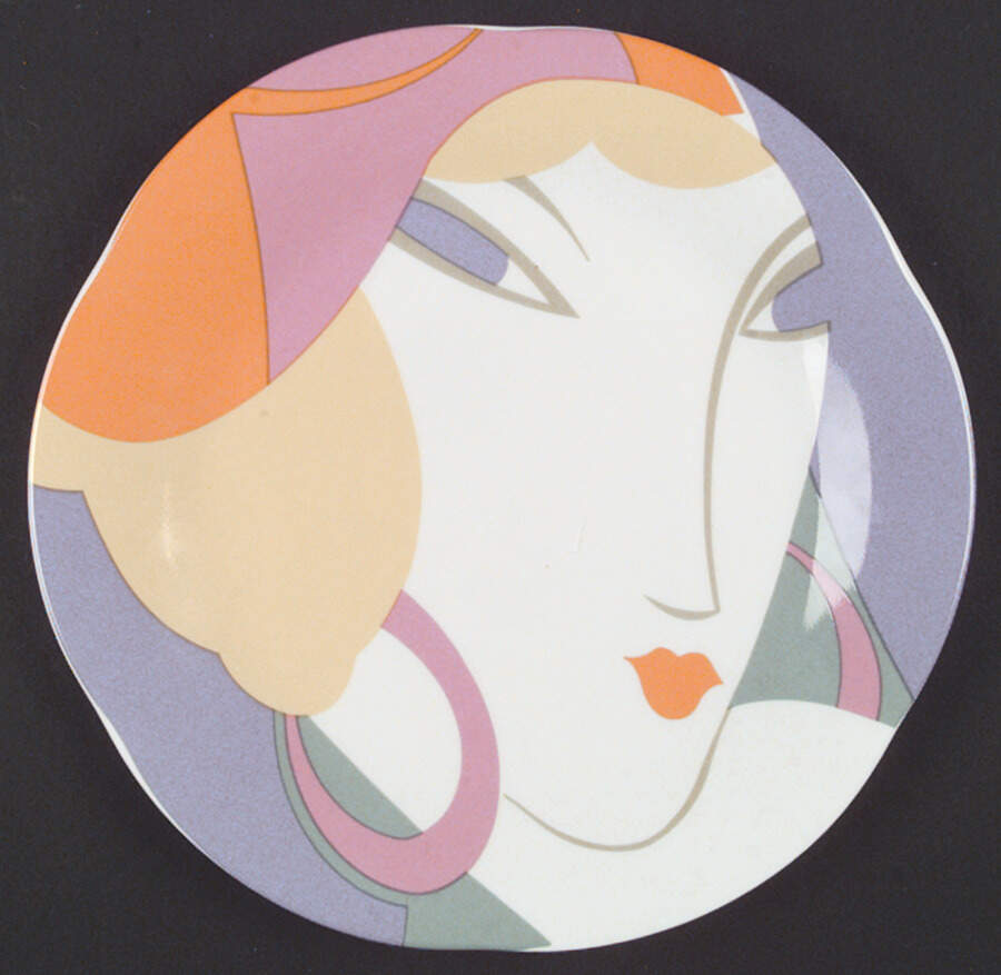 Visage Dinner Plate by Sango-1