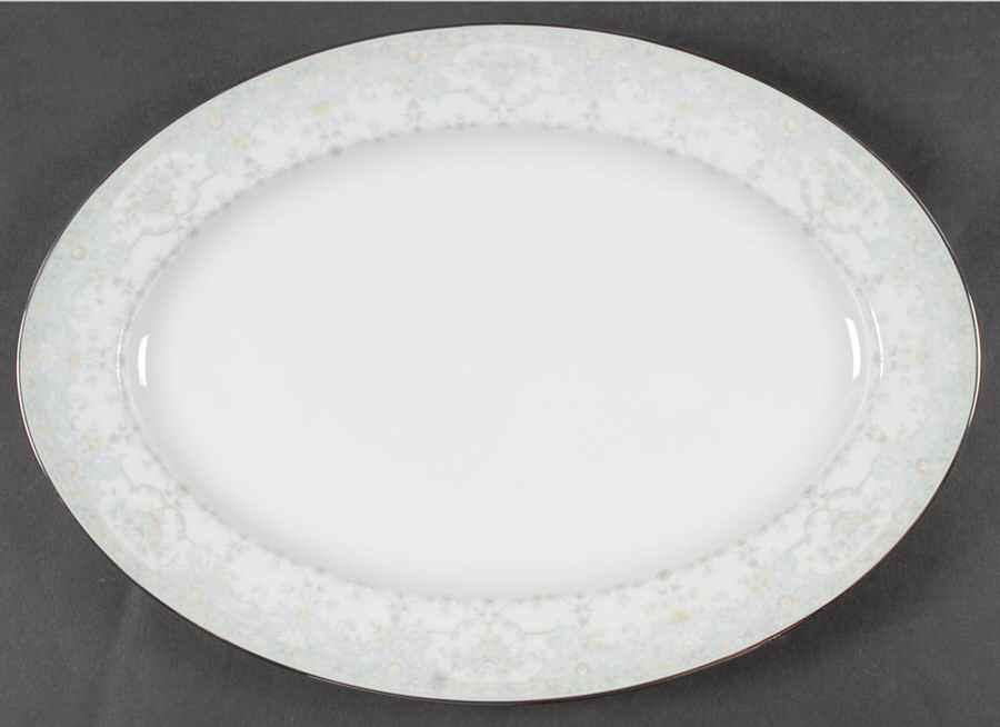 Waldwick 14" Oval Serving Platter by Sango-1