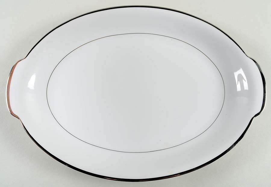 Wedding Band 15" Oval Serving Platter by Sango-1