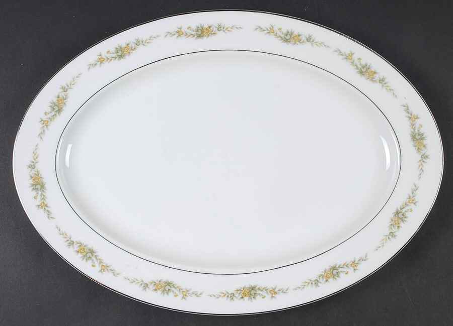 Westchester 14" Oval Serving Platter by Four Crown-1