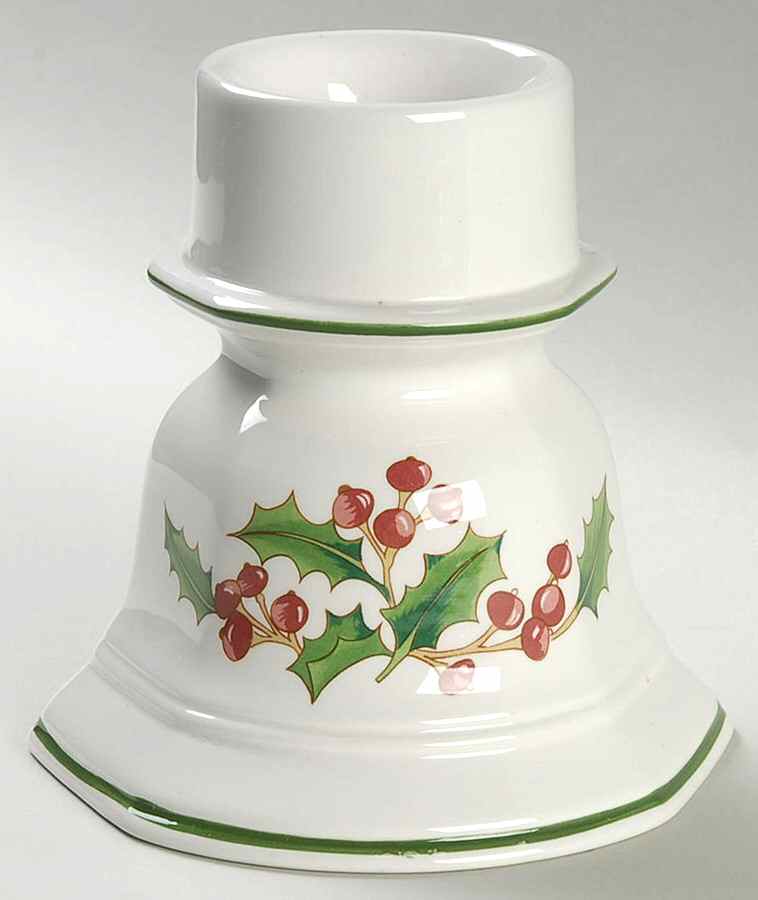 White Christmas Hurricane Lamp No Globe by Sango-1