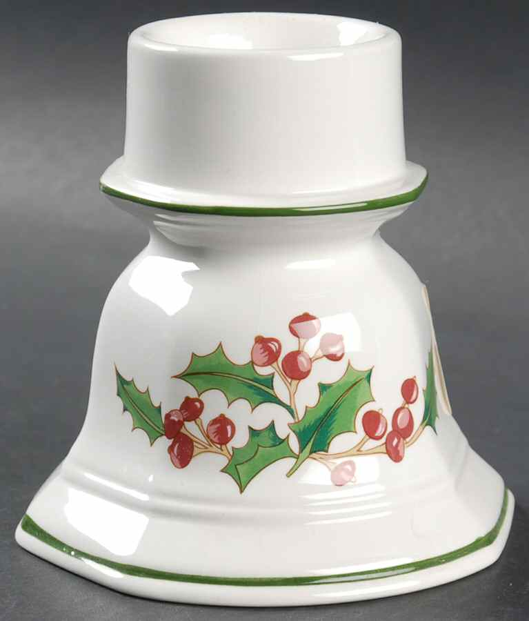 White Christmas Hurricane Lamp No Globe by Sango-1