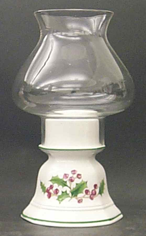 White Christmas Hurricane Lamp & Globe by Sango-1