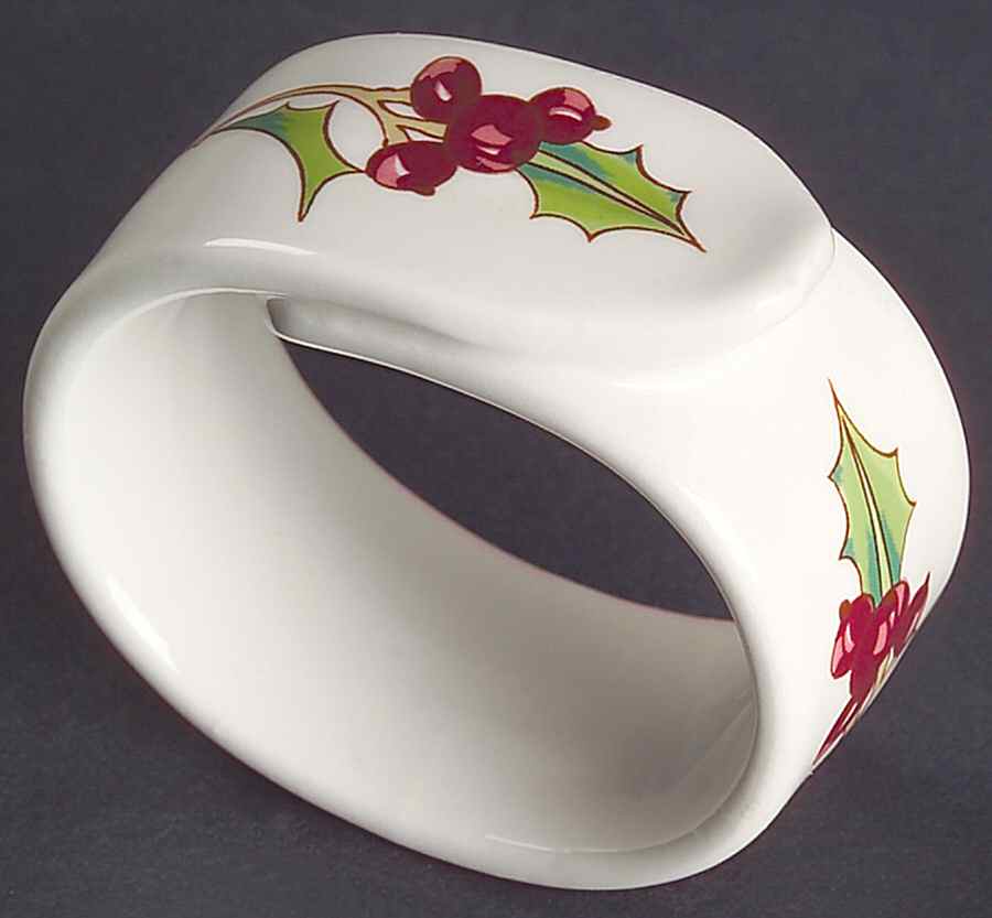 White Christmas Napkin Ring by Sango-1