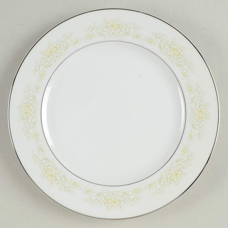 White Gold Bread & Butter Plate by Sango-1