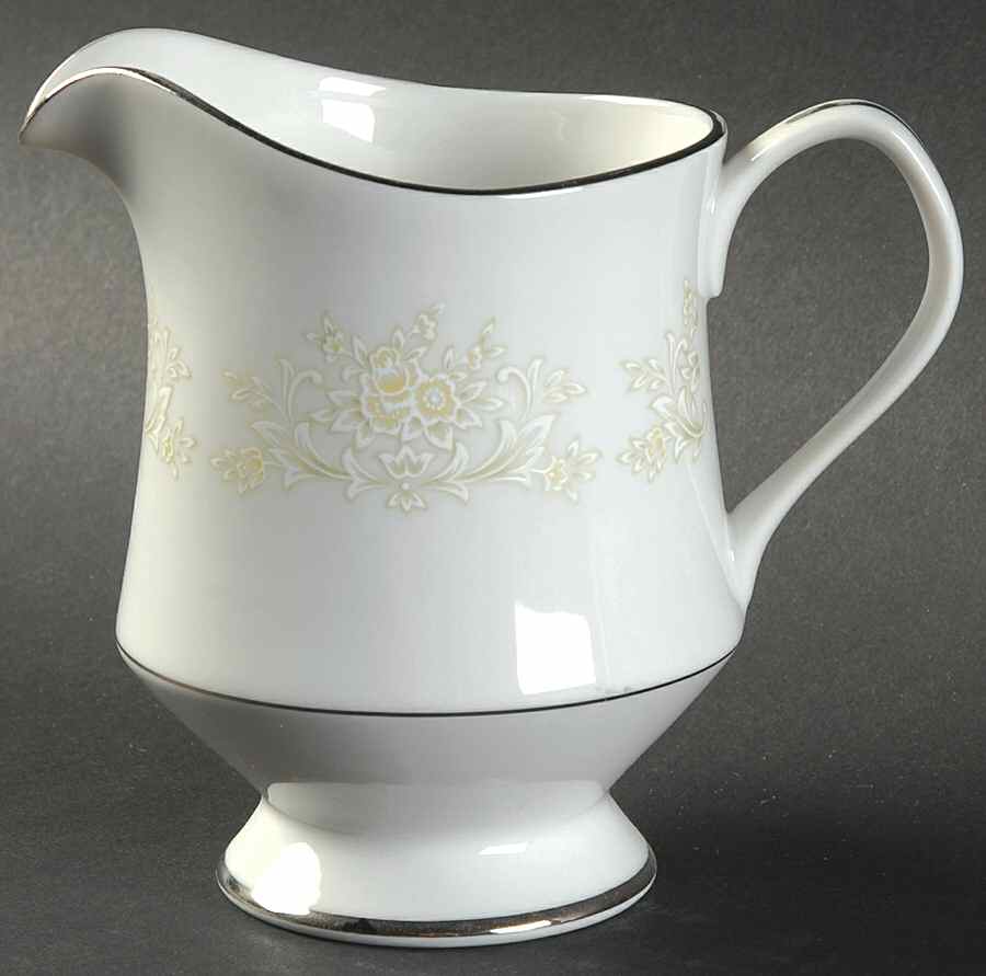 White Gold Creamer by Sango-1