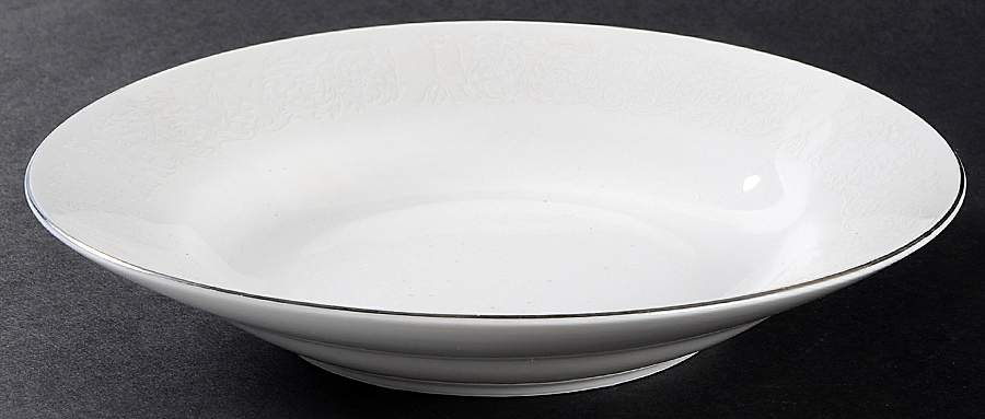 Whitelace Rim Soup Bowl by Sango-1