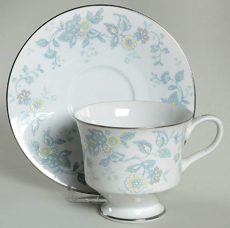 Winter Garden Footed Cup & Saucer Set by Sango-1
