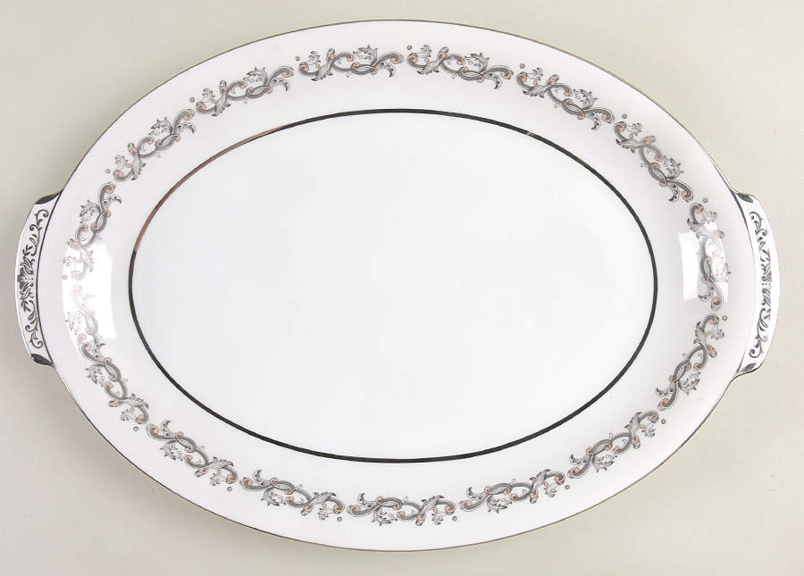 Windsor 15" Oval Serving Platter by Sango-1