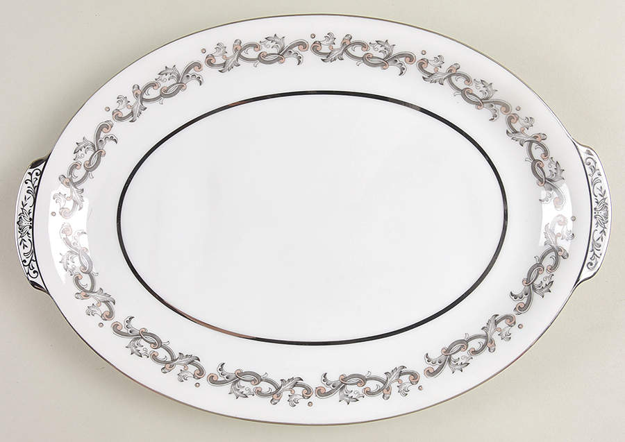 Windsor 12" Oval Serving Platter by Sango-1