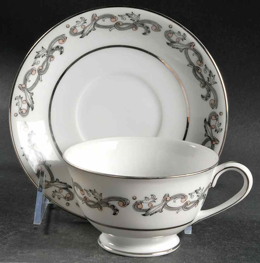 Windsor Footed Cup & Saucer Set by Sango-1