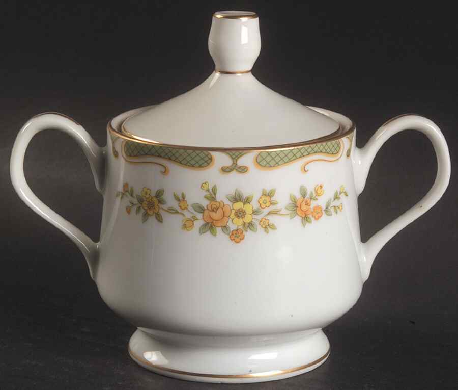 Winsome Sugar Bowl & Lid by Sango-1