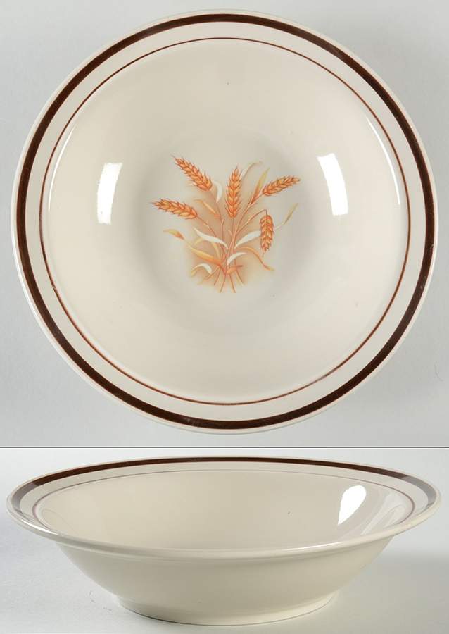 Winter Wheat 9" Round Vegetable Bowl by Sango-1
