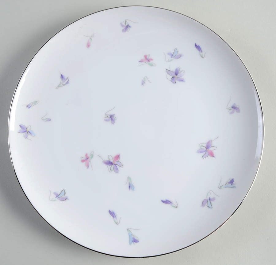Wood Violet Dinner Plate by Sango-1