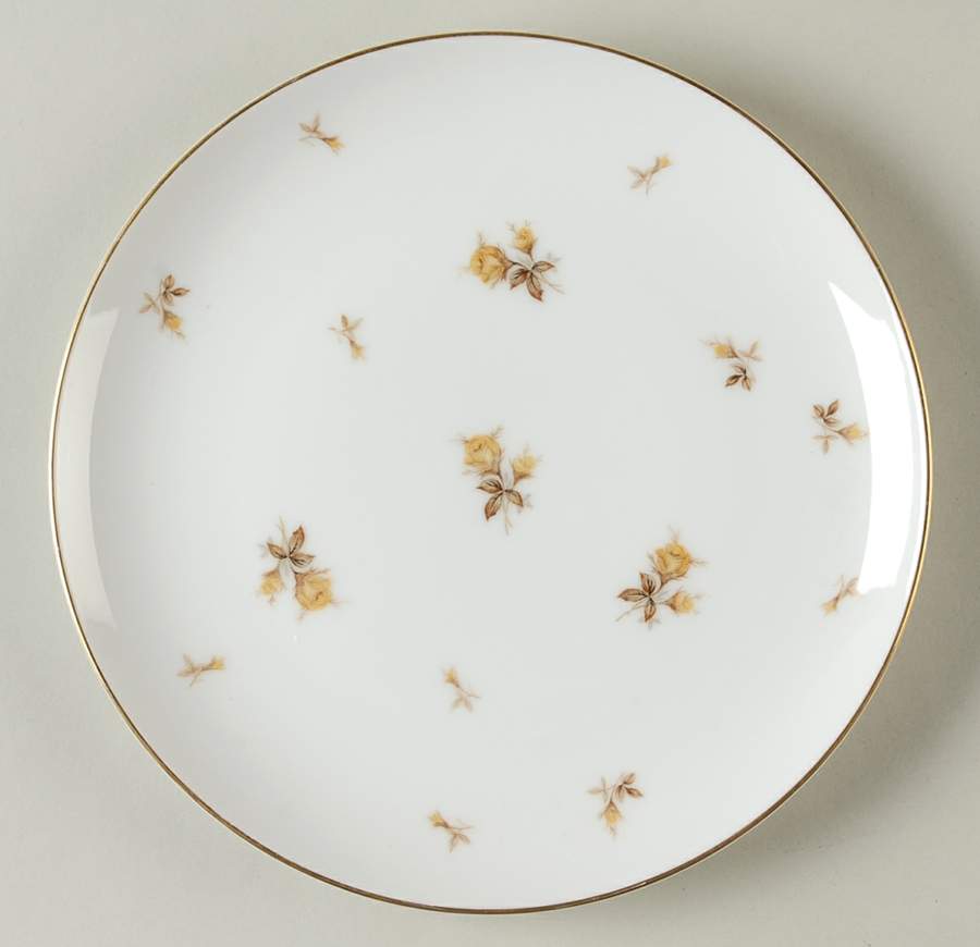 Yellow Chintz Salad Plate by Sango-1