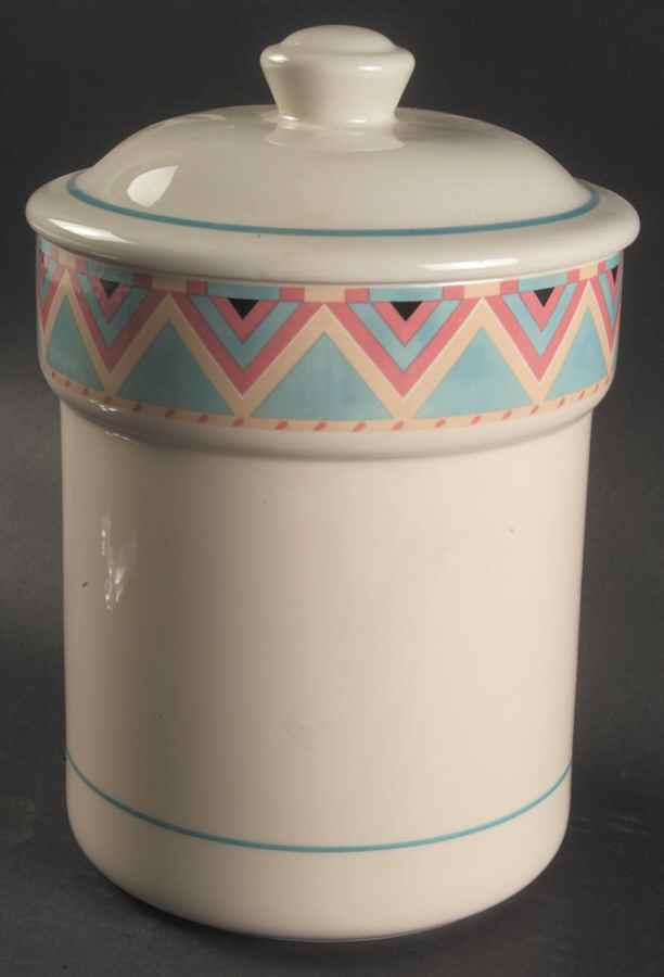 Zuni Extra Large Canister & Lid by Sango-1