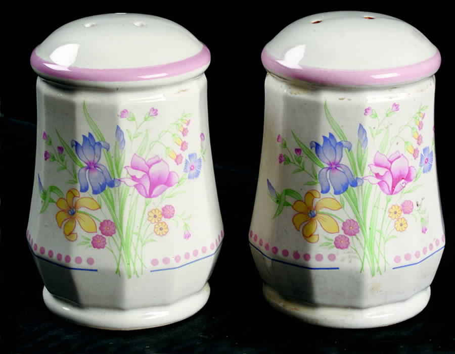 Victorian Flowers Oversized Salt & Pepper Set by Sarma Studios-1
