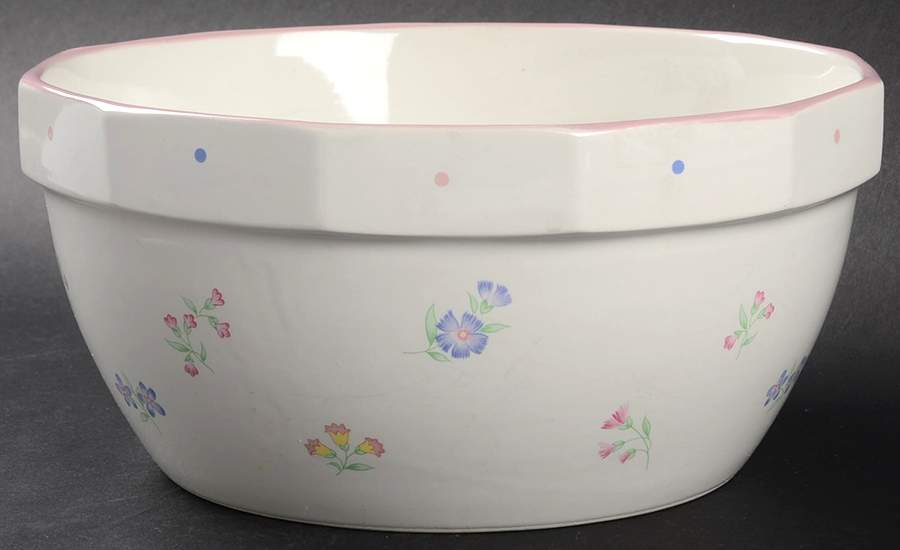 Victorian Flowers 8" Mixing Bowl by Sarma Studios-1