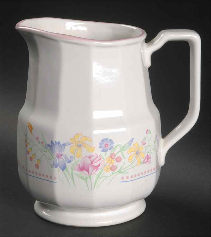 Victorian Flowers 32 Oz Pitcher by Sarma Studios-1