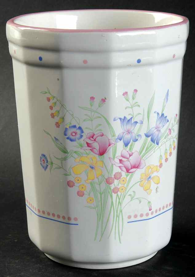 Victorian Flowers Utensil Holder by Sarma Studios-1
