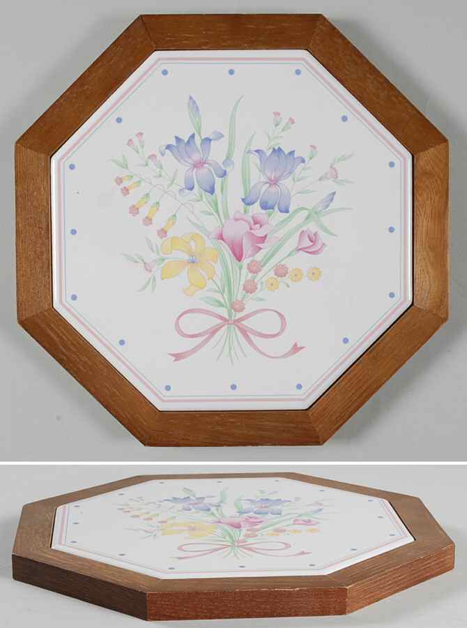Victorian Flowers Tea Tile by Sarma Studios-1