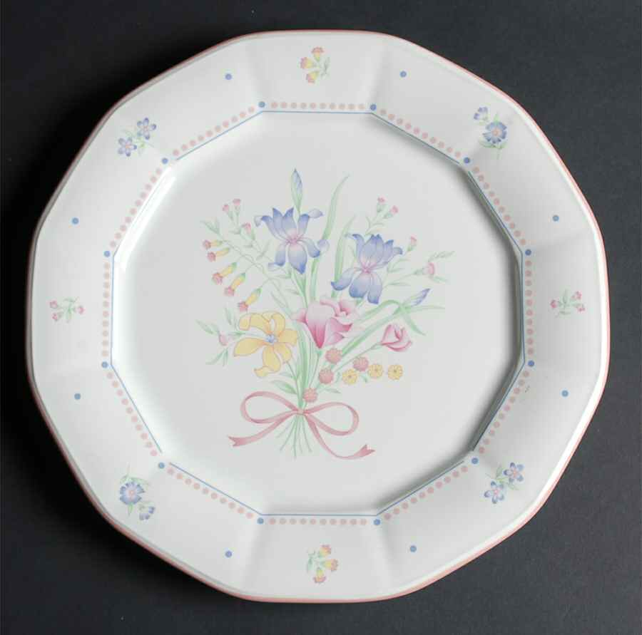 Victorian Flowers 11" Chop Plate (Round Platter) by Sarma Studios-1