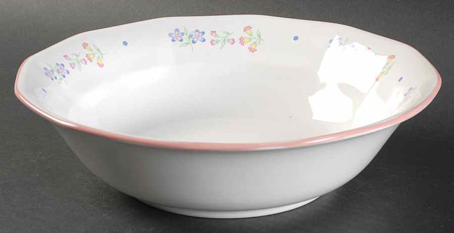 Victorian Flowers 9" Round Vegetable Bowl by Sarma Studios-1