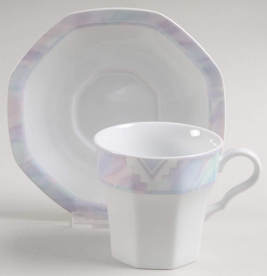 Celina Flat Cup & Saucer Set by Savoir Vivre-1