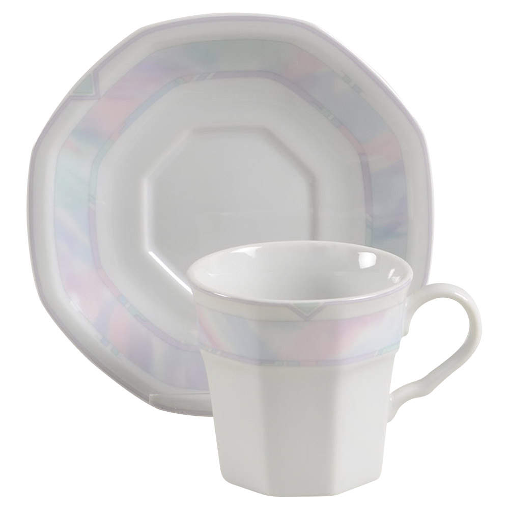 Celina Flat Demitasse Cup & Saucer Set by Savoir Vivre-1