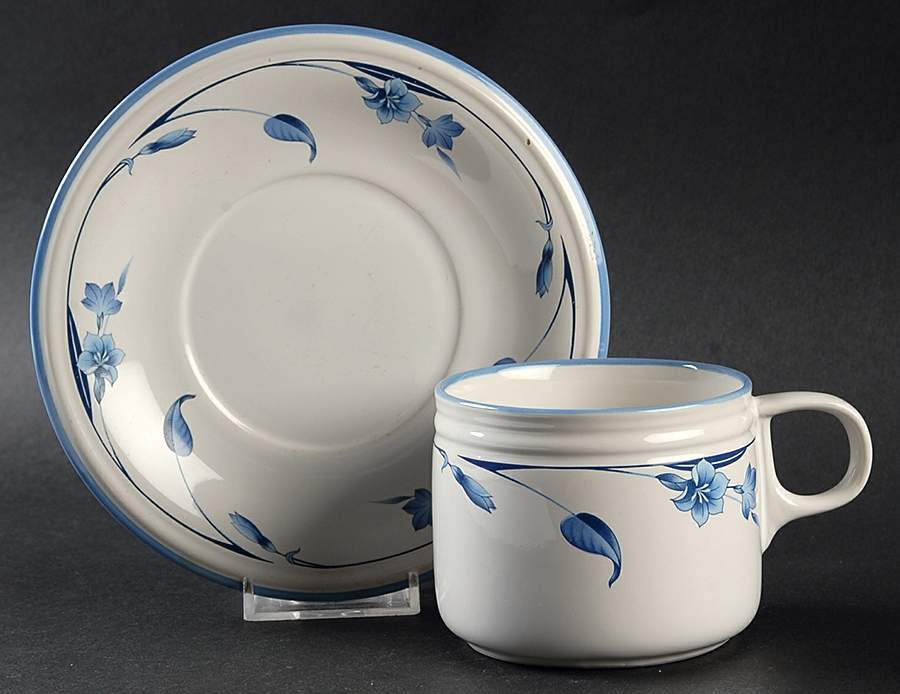 Chardin Flat Cup & Saucer Set by Savoir Vivre-1