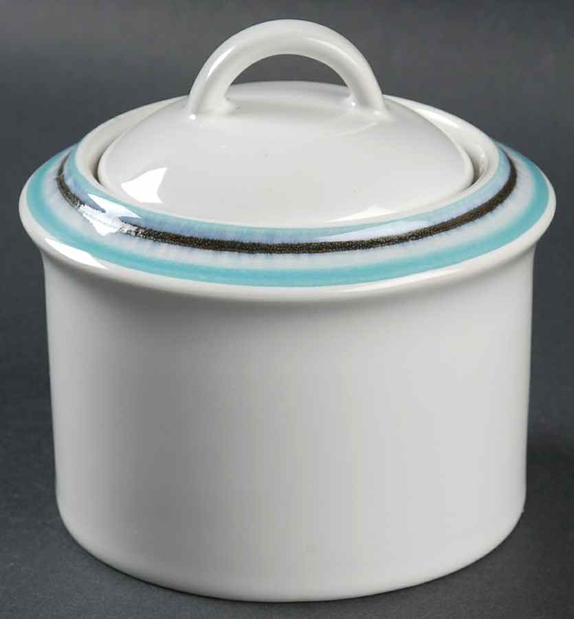 Chantilly Turquoise Sugar Bowl & Lid by Savoir Vivre-1