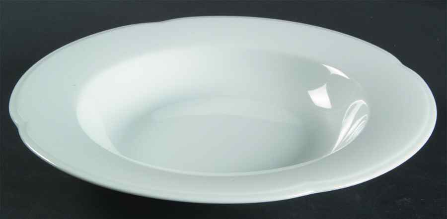 Chelsea White Large Rim Soup Bowl by Savoir Vivre-1