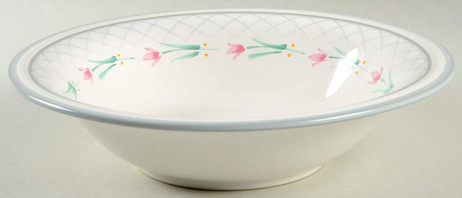 Flower Garden 9" Round Vegetable Bowl by Savoir Vivre-1