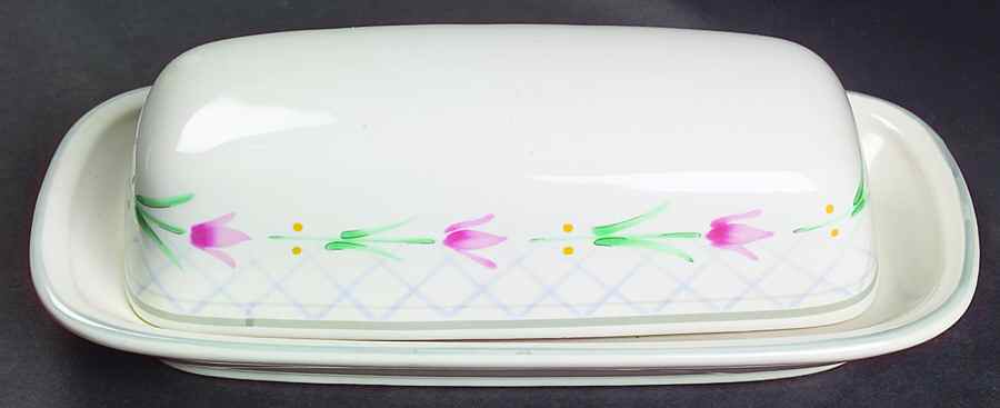 Flower Garden 1/4 Lb Covered Butter by Savoir Vivre-1