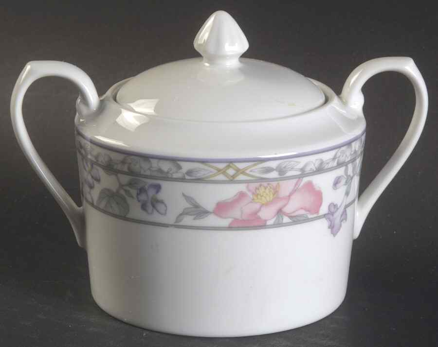 Fresh Bouquet Sugar Bowl & Lid by Savoir Vivre-1
