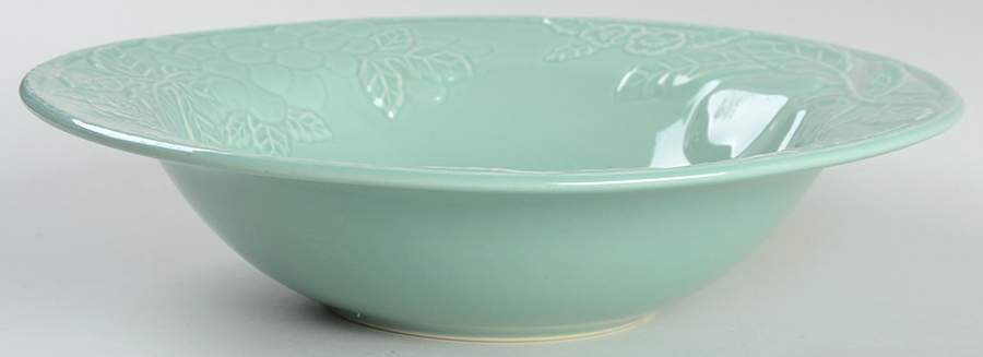 Fruit Promenade Celadon 9" Round Vegetable Bowl by Savoir Vivre-1
