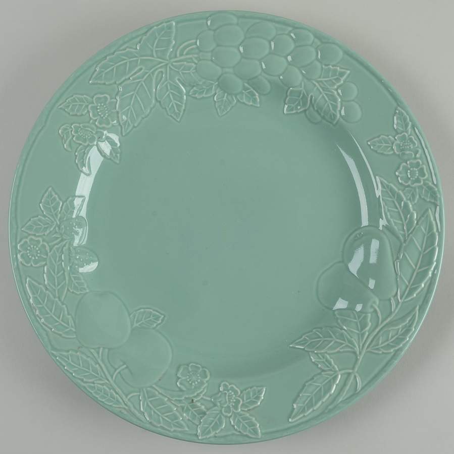 Fruit Promenade Celadon 12" Chop Plate (Round Platter) by Savoir Vivre-1