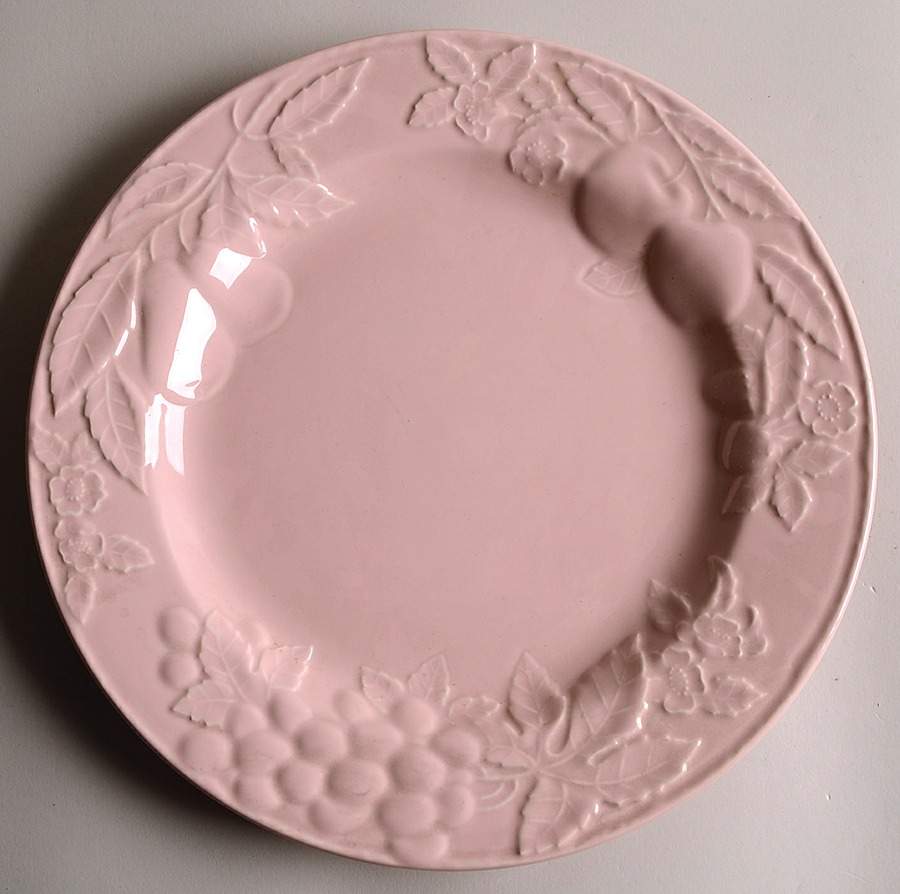 Fruit Promenade Pink 12" Chop Plate (Round Platter) by Savoir Vivre-1