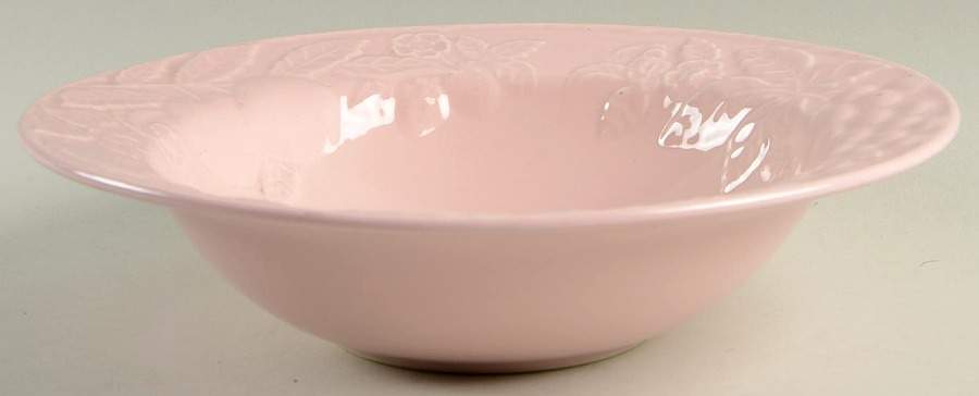 Fruit Promenade Pink 9" Round Vegetable Bowl by Savoir Vivre-1