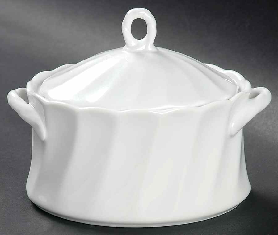 French Swirl Sugar Bowl & Lid by Savoir Vivre-1