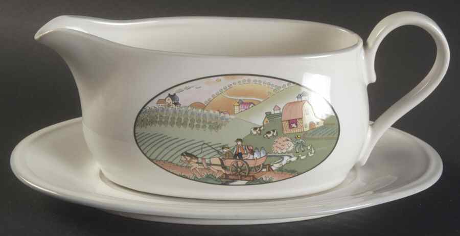 Hillsdale Gravy Boat & Underplate by Savoir Vivre-1