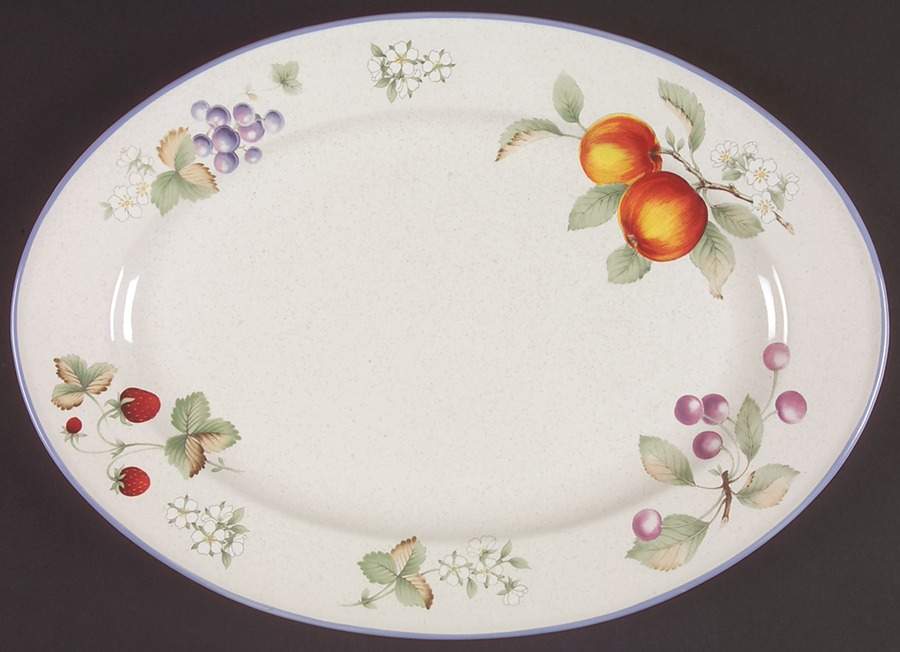 Luscious 14" Oval Serving Platter by Savoir Vivre-1