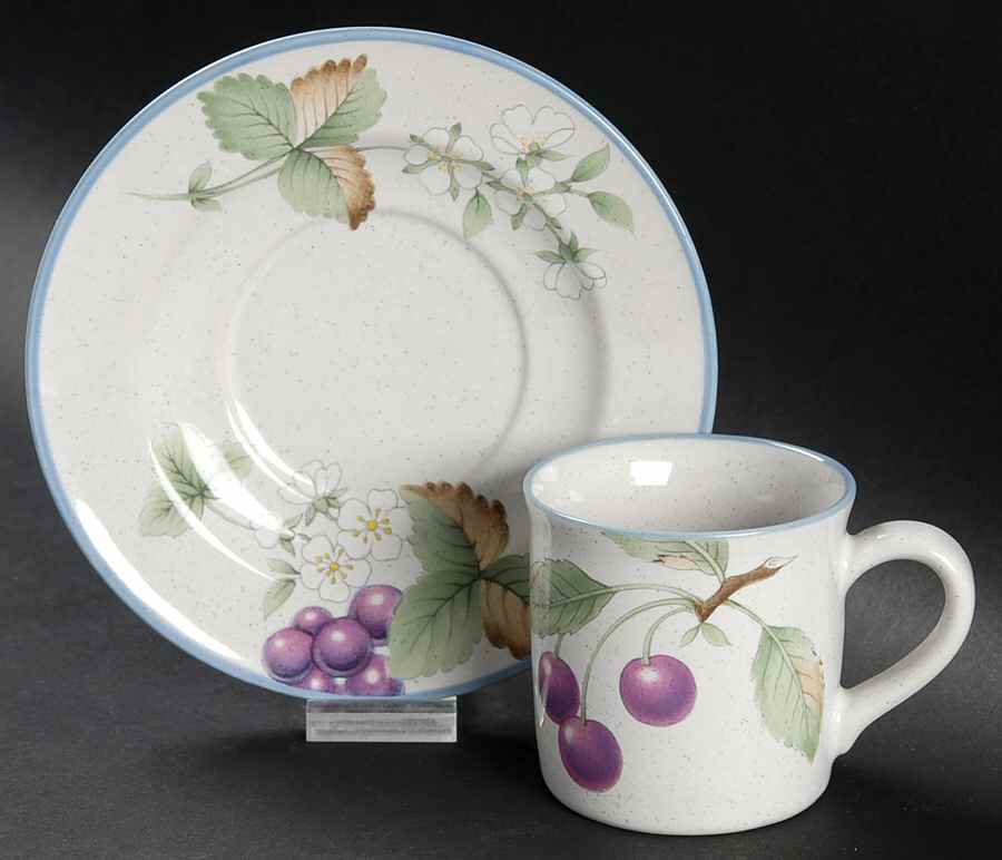 Luscious Flat Demitasse Cup & Saucer Set by Savoir Vivre-1