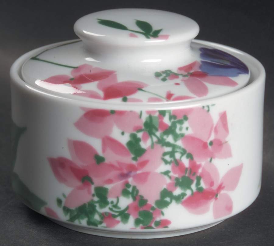 Meadow Splendor Sugar Bowl & Lid by Savoir Vivre-1