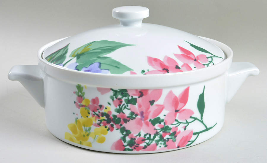 Meadow Splendor 2 Qt Round Covered Casserole by Savoir Vivre-1