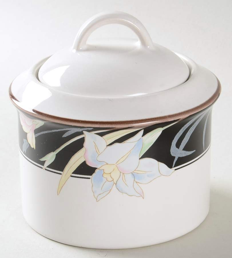 Night Passage Sugar Bowl & Lid by Savoir Vivre-1