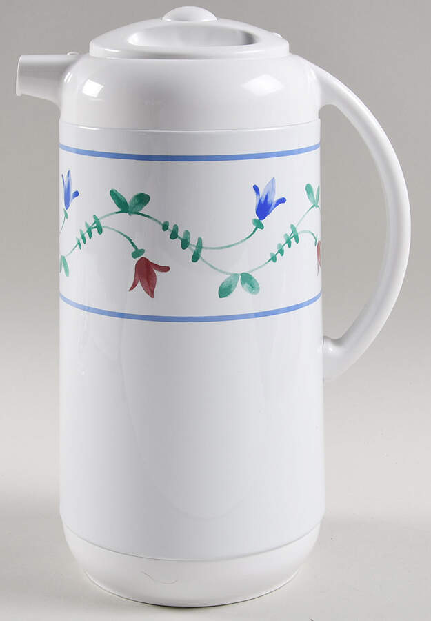 Portofino Blue Plastic Thermos/Carafe & Lid by Savoir Vivre-1
